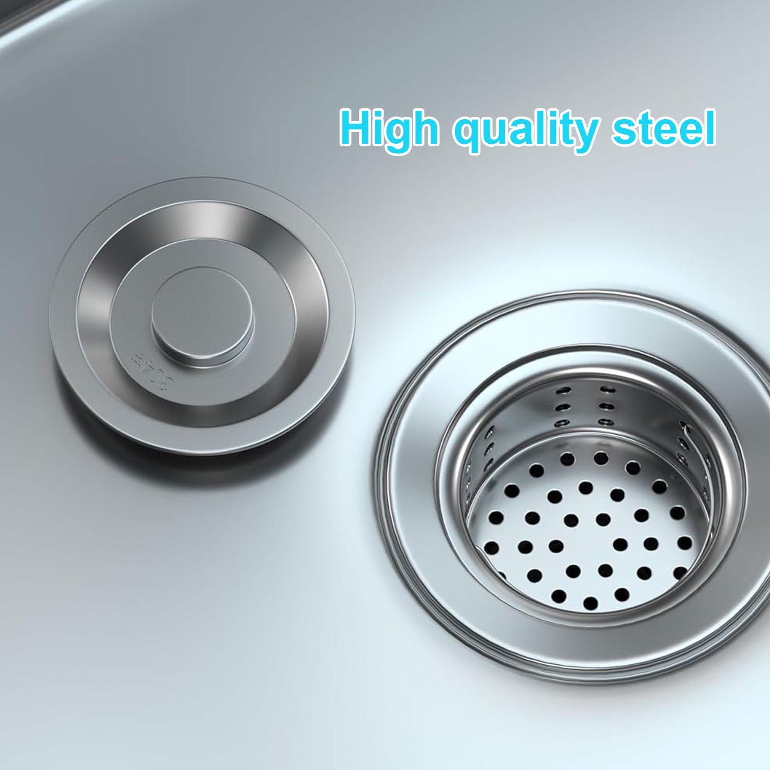 Stainless Steel Utility Sink with Cold and Hot Water Pipes with Workbench,Storage Shelf and Faucet for Kitchen,Bathroom,Farmhouse,Indoor,Outdoor